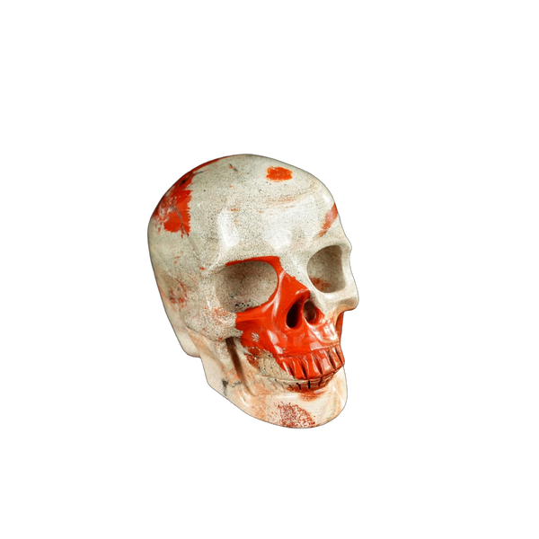 2.2" Red Jasper Crystal Skull Carving - Unique Piece #RJ02 - alternate view