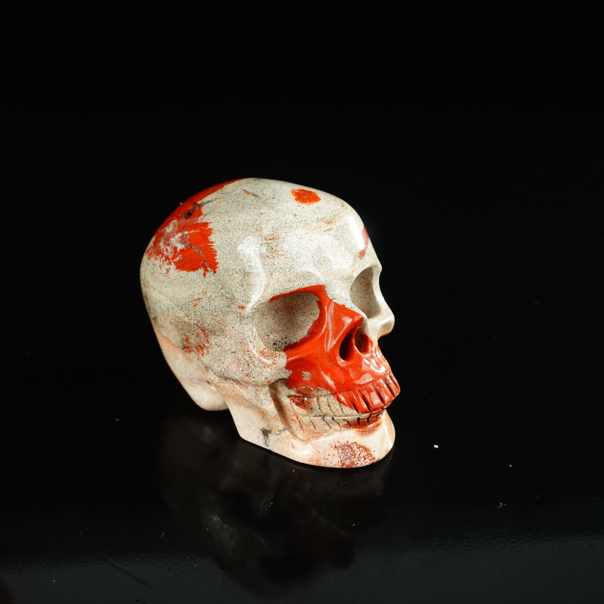 2.2" Red Jasper Crystal Skull Carving - Unique Piece #RJ02