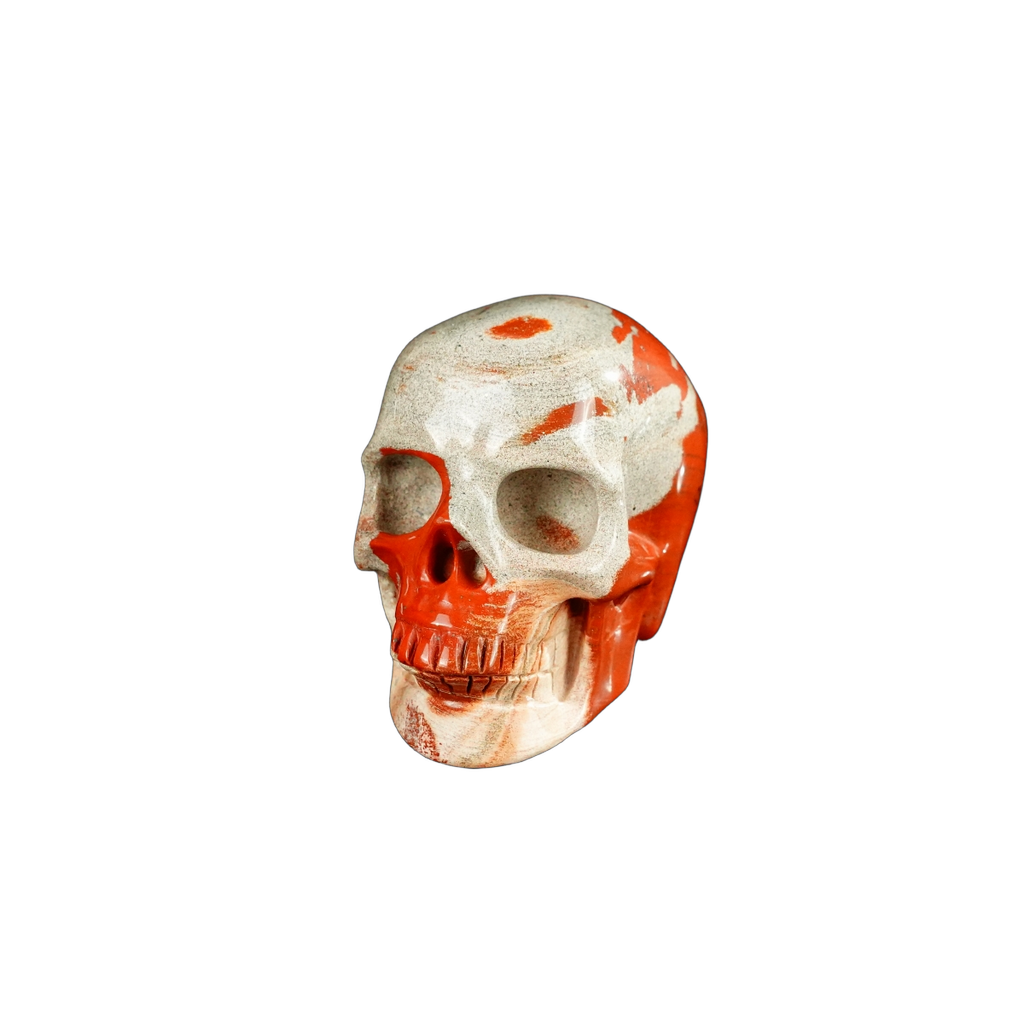 2.2" Red Jasper Crystal Skull Carving - Unique Piece #RJ02