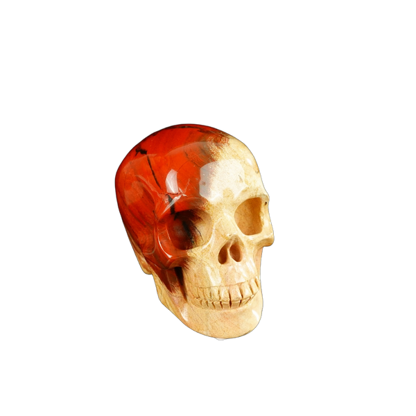 2.2" Red Jasper Crystal Skull Carving - Unique Piece #RJ03 - alternate view