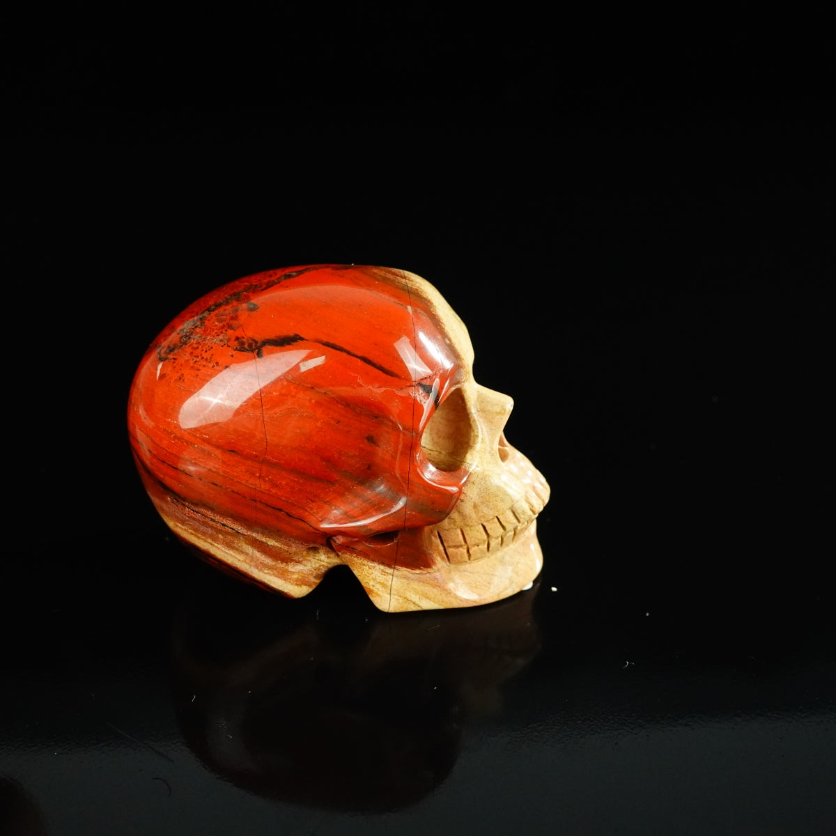 2.2" Red Jasper Crystal Skull Carving - Unique Piece #RJ03