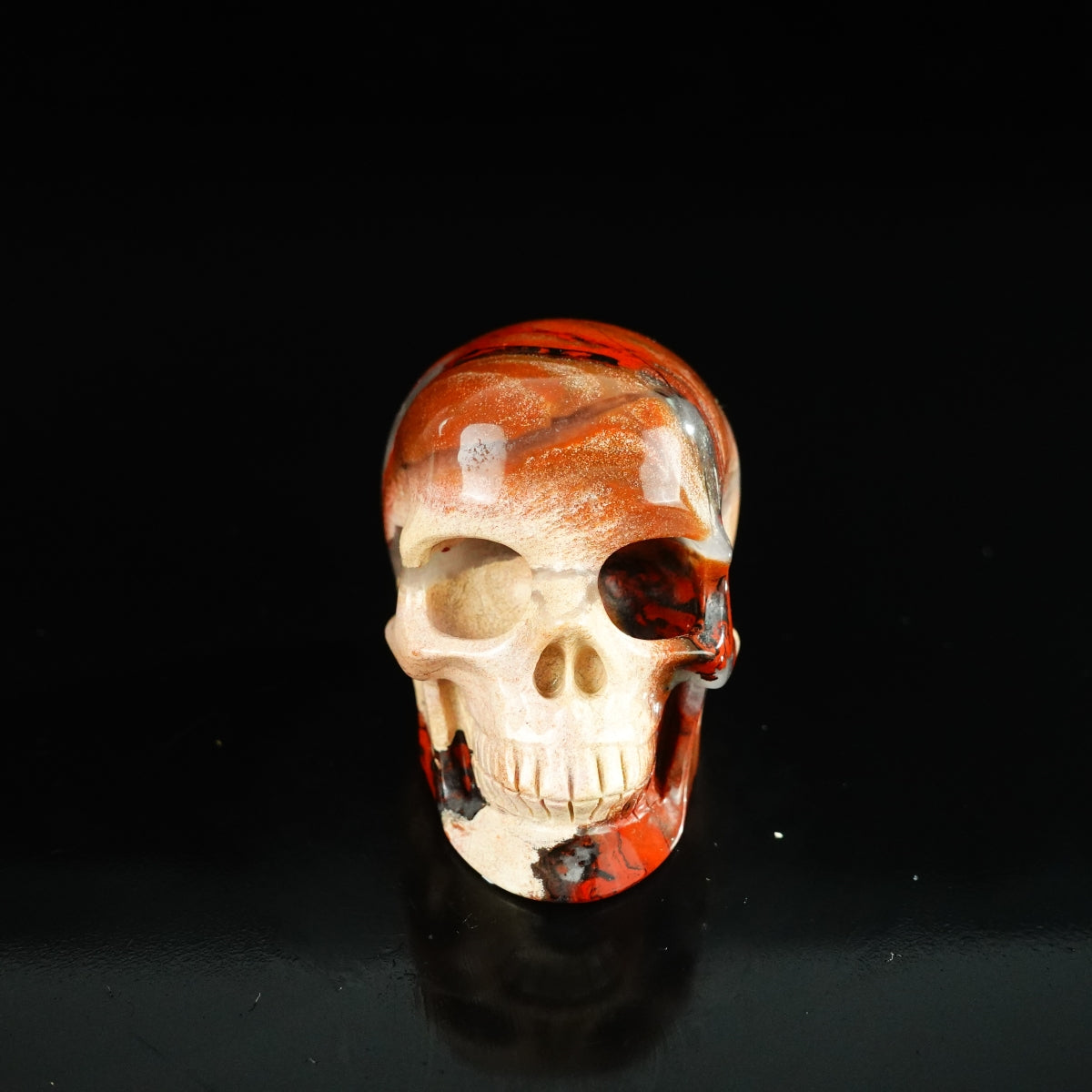 2.2" Red Jasper Crystal Skull Carving - Unique Piece #RJ04