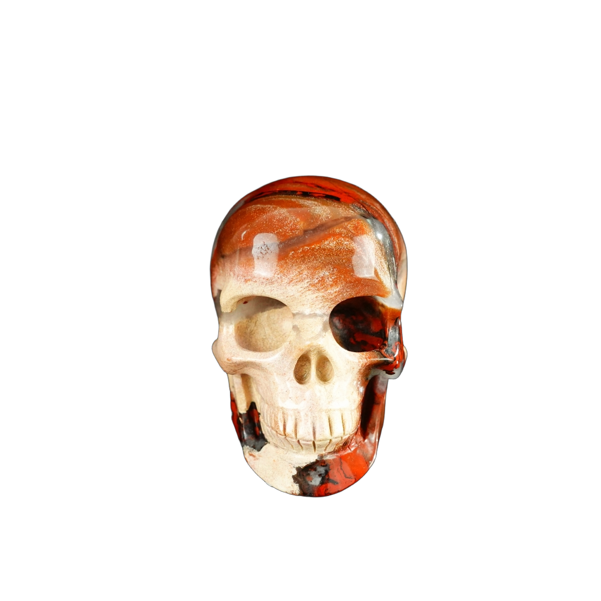 2.2" Red Jasper Crystal Skull Carving - Unique Piece #RJ04
