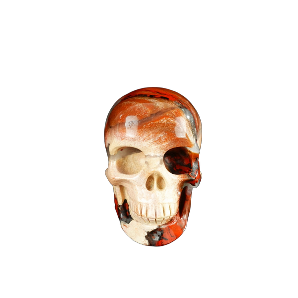 2.2" Red Jasper Crystal Skull Carving - Unique Piece #RJ04