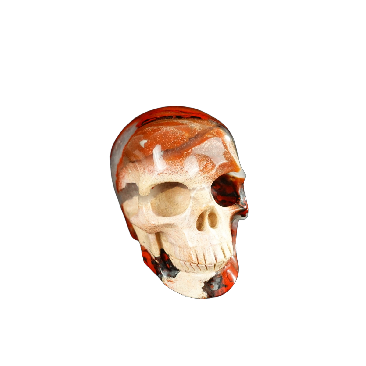 2.2" Red Jasper Crystal Skull Carving - Unique Piece #RJ04