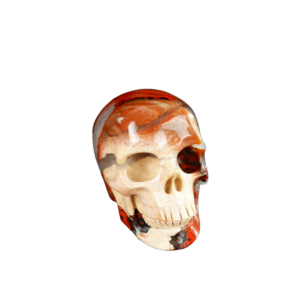 2.2" Red Jasper Crystal Skull Carving - Unique Piece #RJ04 - alternate view