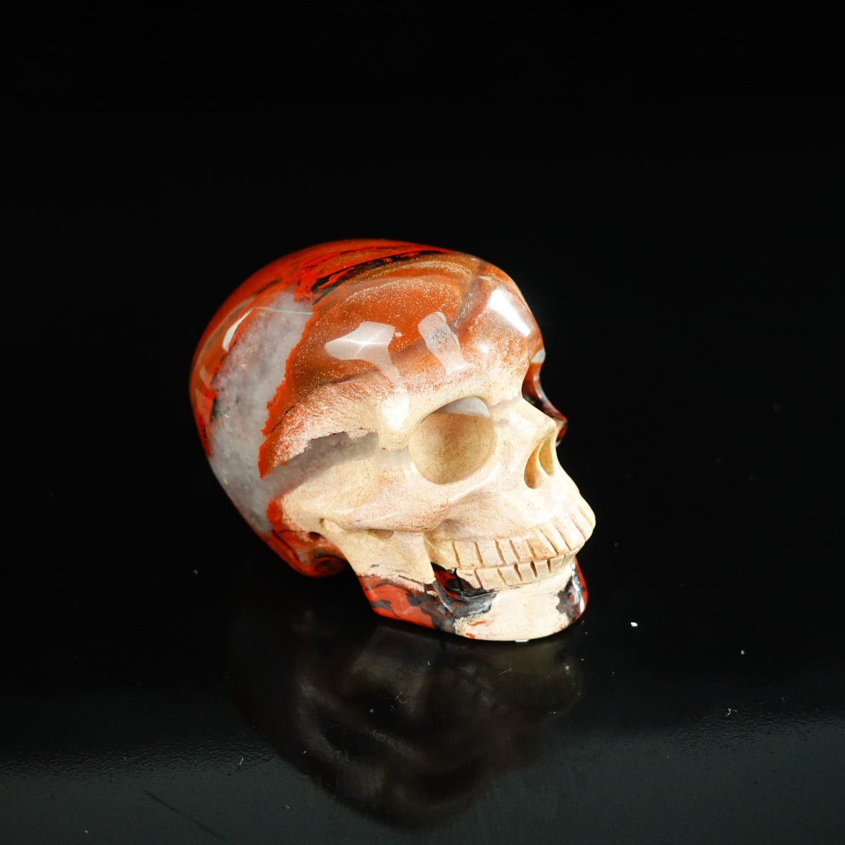 2.2" Red Jasper Crystal Skull Carving - Unique Piece #RJ04