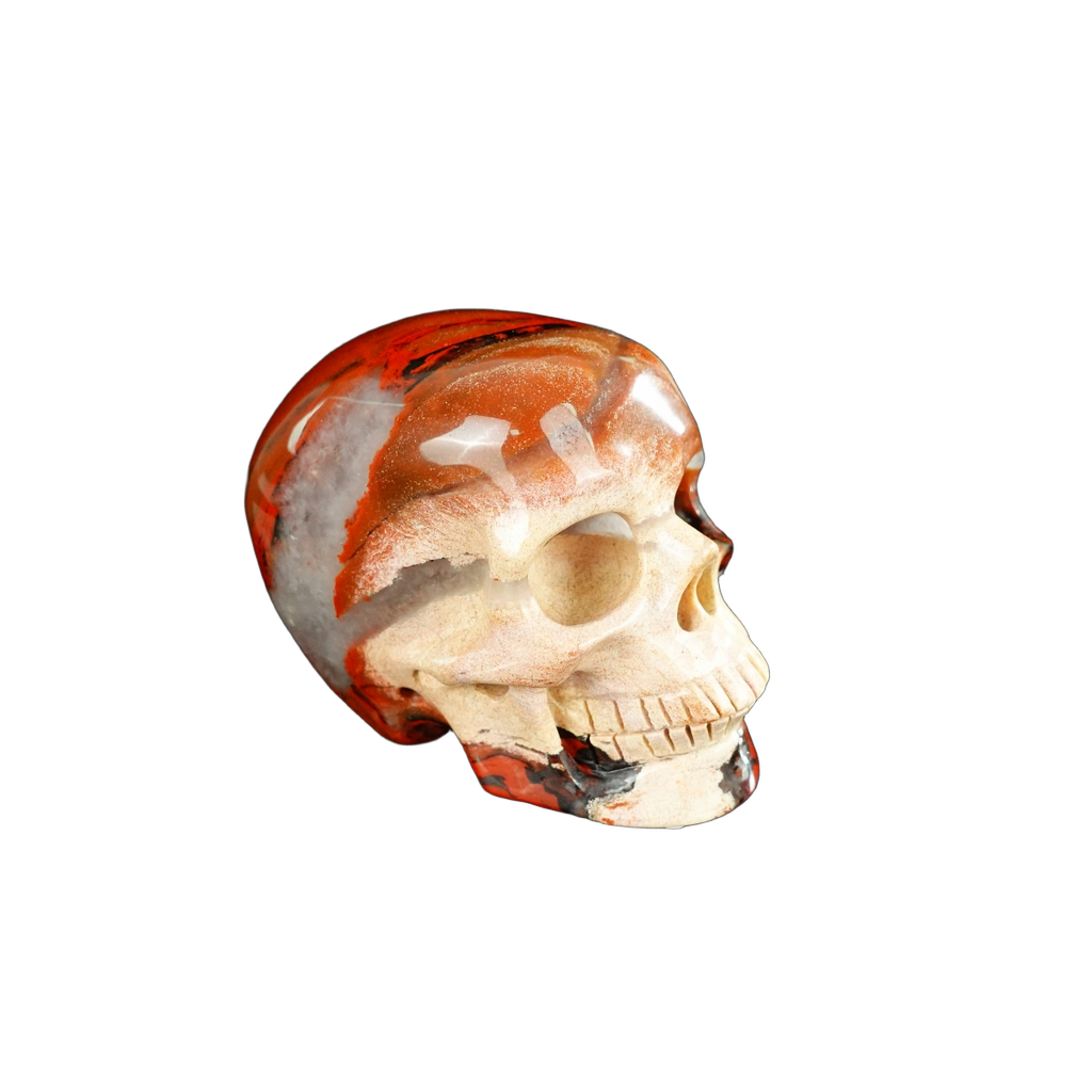 2.2" Red Jasper Crystal Skull Carving - Unique Piece #RJ04