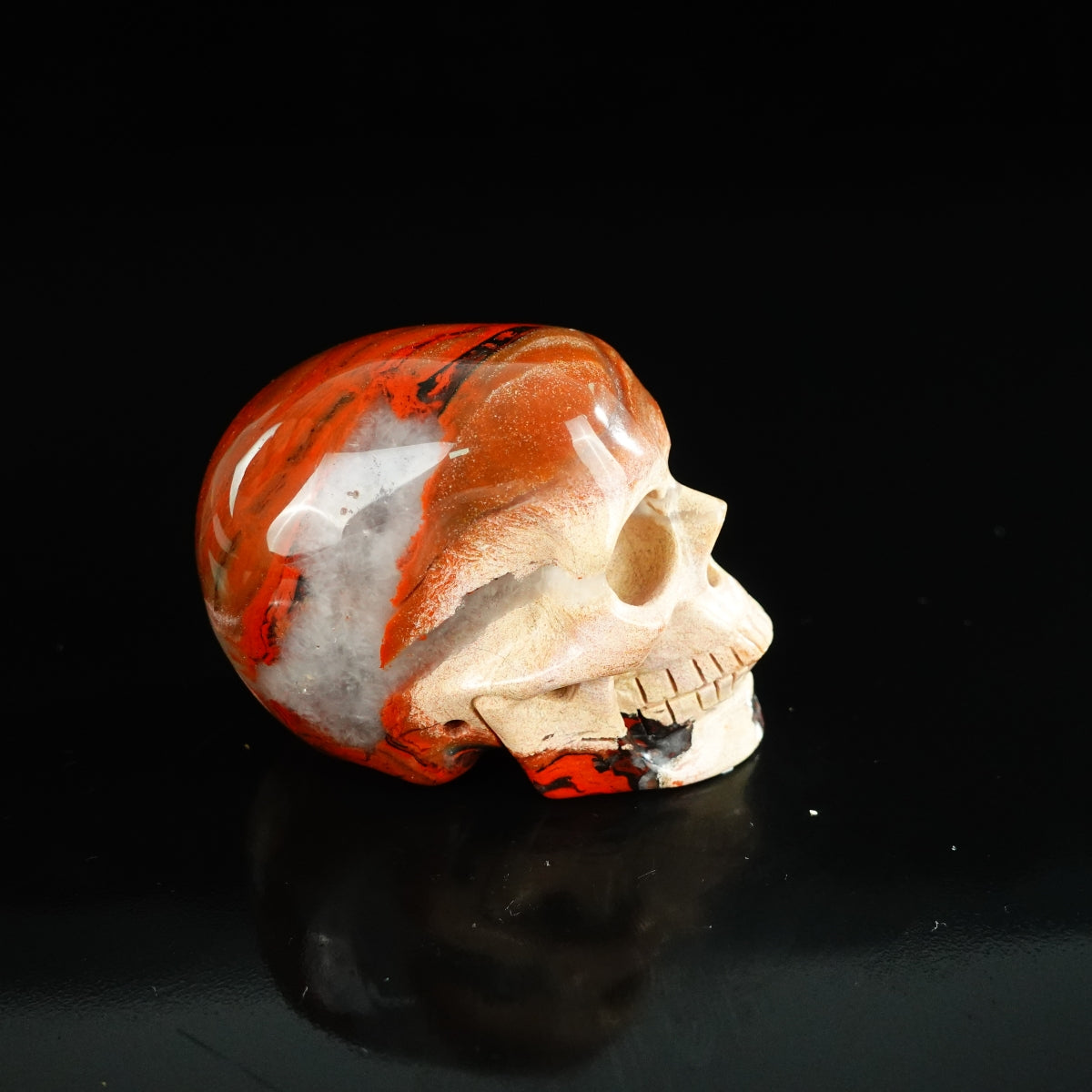 2.2" Red Jasper Crystal Skull Carving - Unique Piece #RJ04