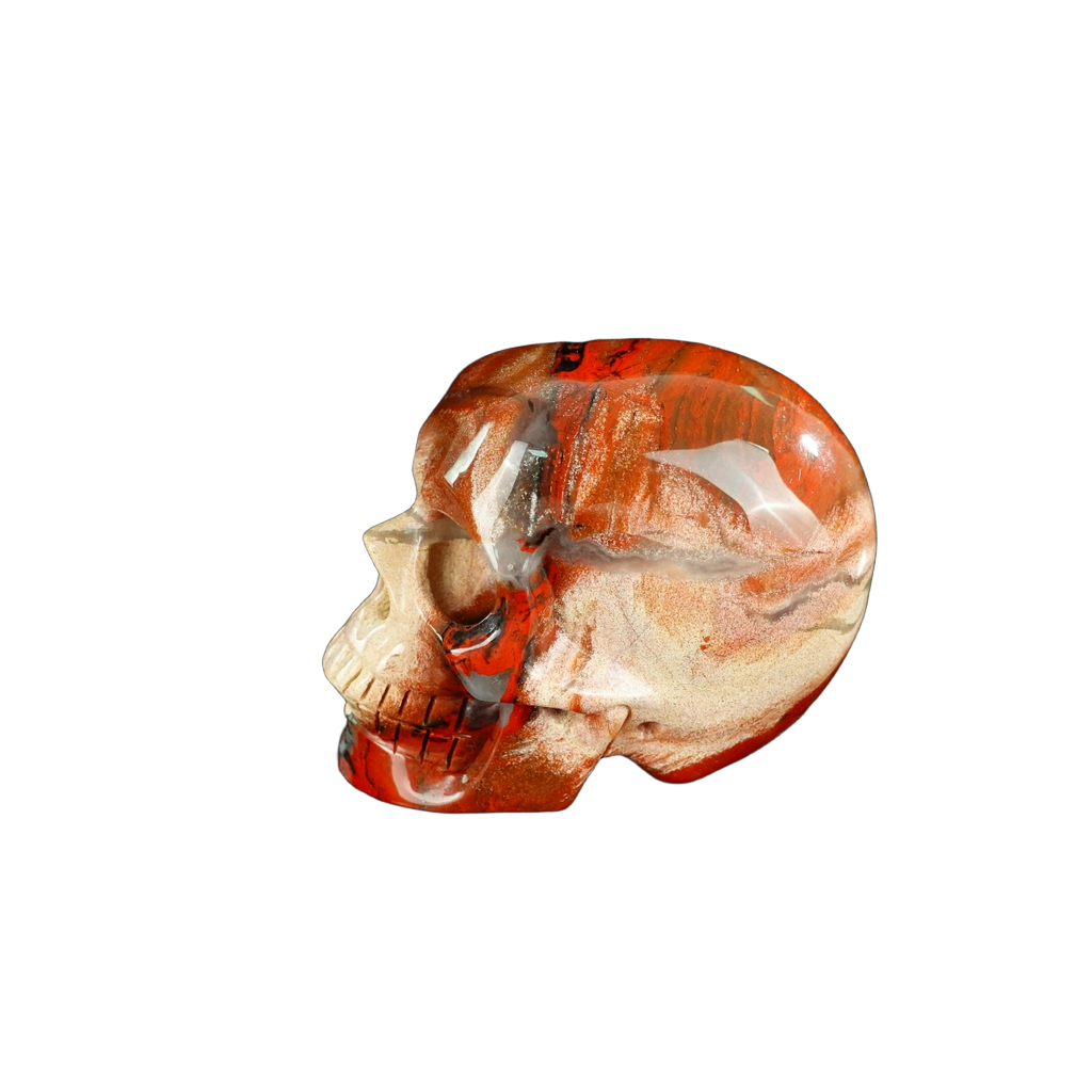 2.2" Red Jasper Crystal Skull Carving - Unique Piece #RJ04