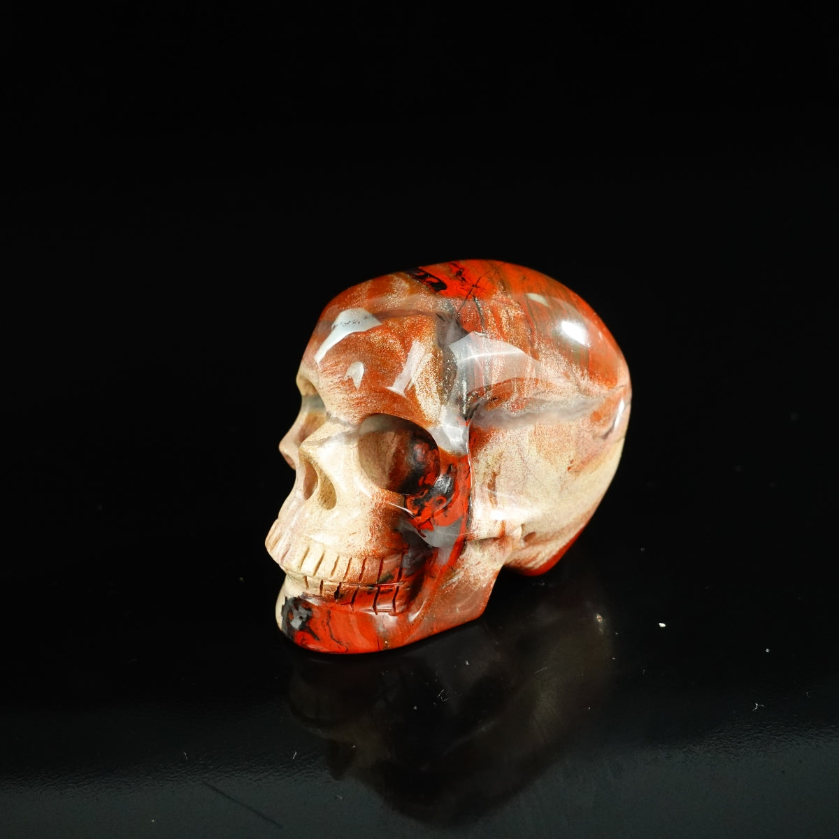 2.2" Red Jasper Crystal Skull Carving - Unique Piece #RJ04