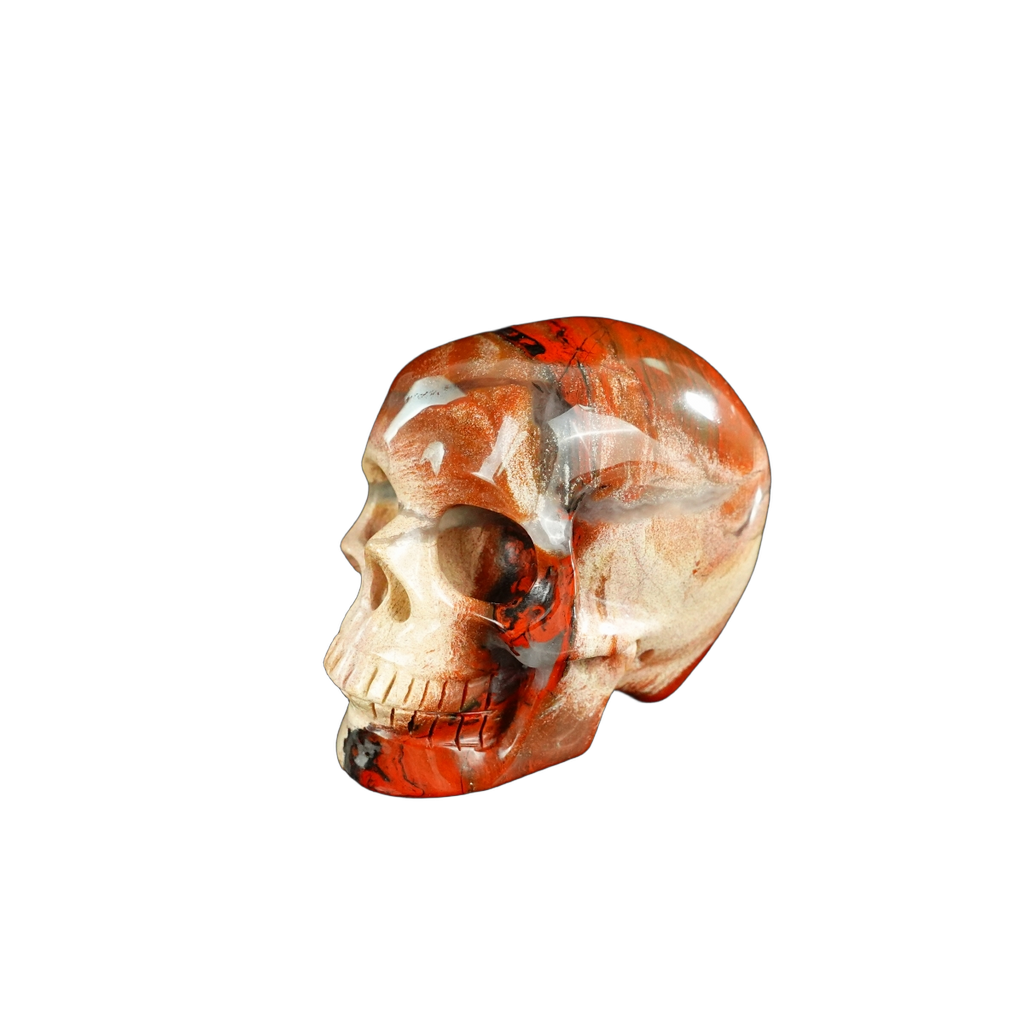 2.2" Red Jasper Crystal Skull Carving - Unique Piece #RJ04