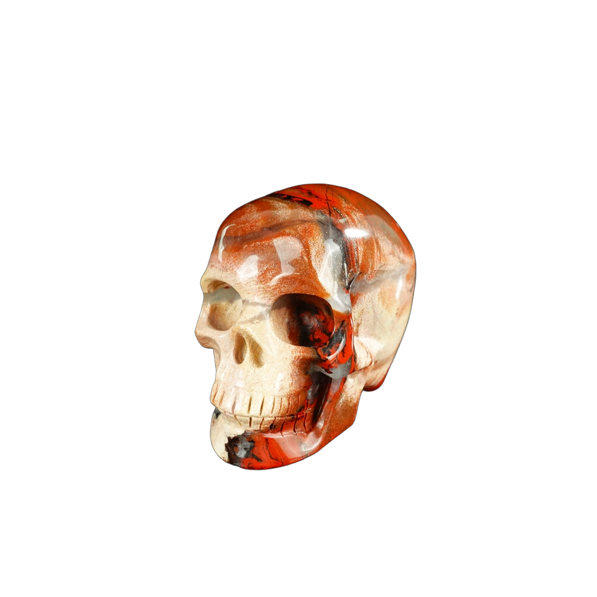 2.2" Red Jasper Crystal Skull Carving - Unique Piece #RJ04