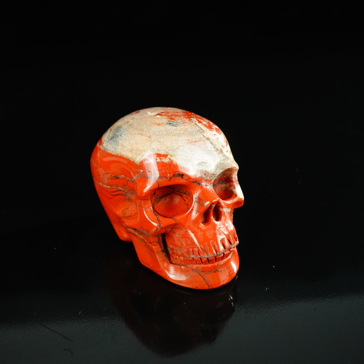 2.2" Red Jasper Crystal Skull Carving - Unique Piece #RJ05