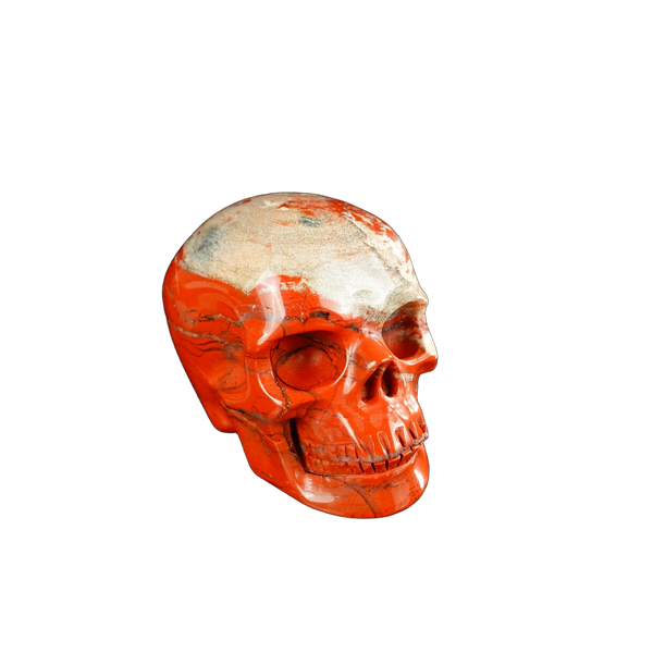 2.2" Red Jasper Crystal Skull Carving - Unique Piece #RJ05 - alternate view