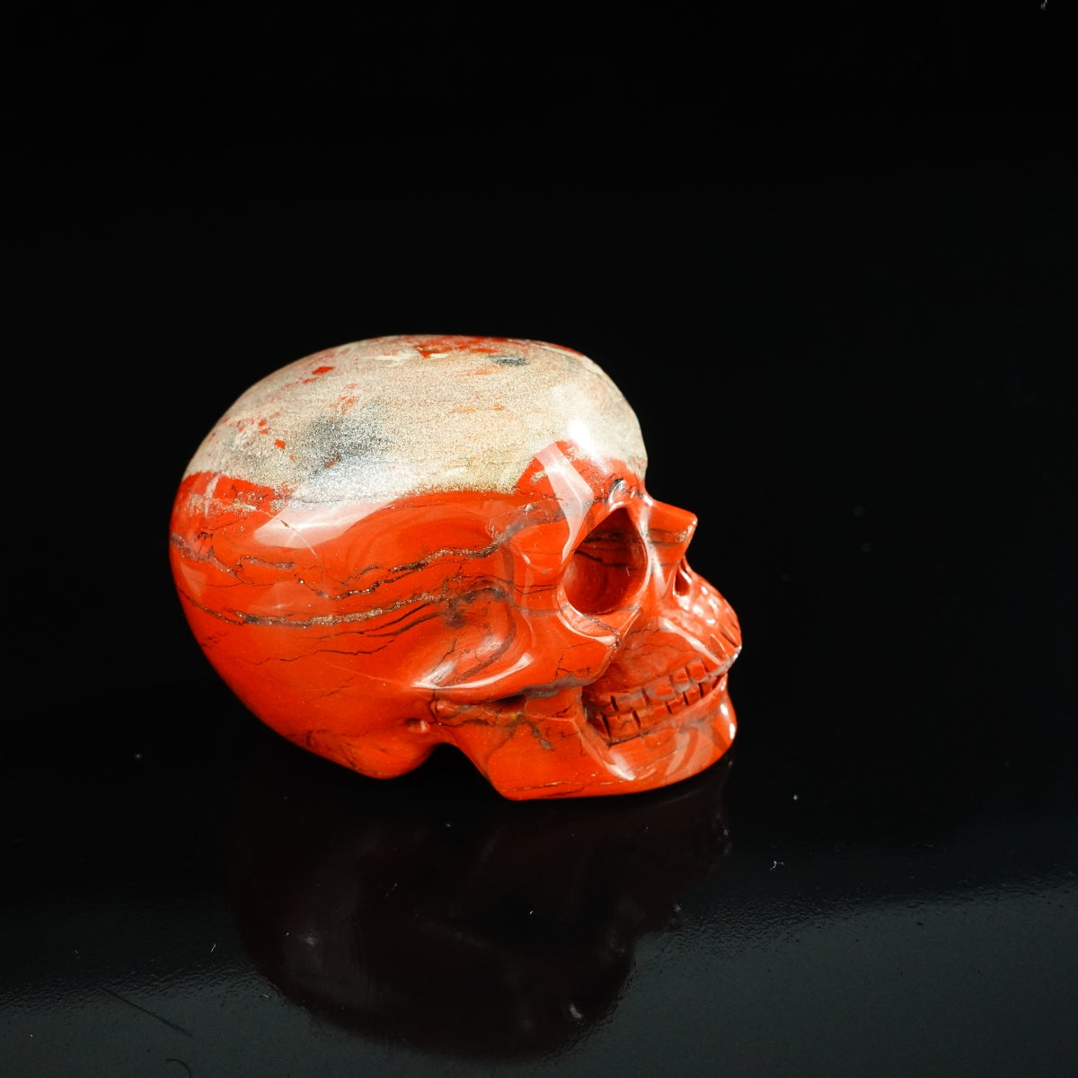 2.2" Red Jasper Crystal Skull Carving - Unique Piece #RJ05
