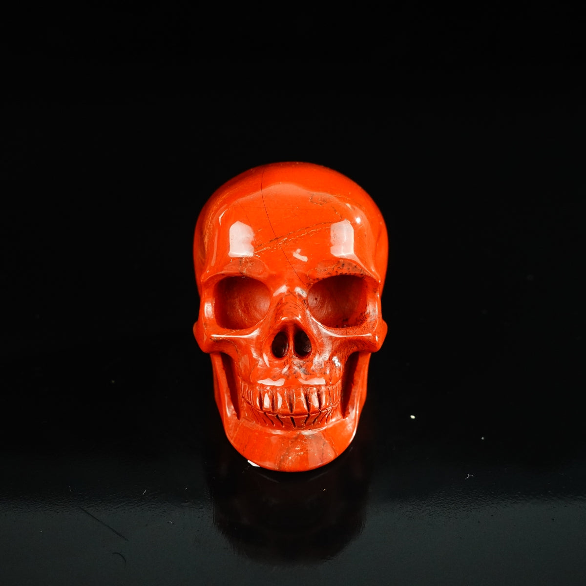 2.2" Red Jasper Crystal Skull Carving - Unique Piece #RJ06