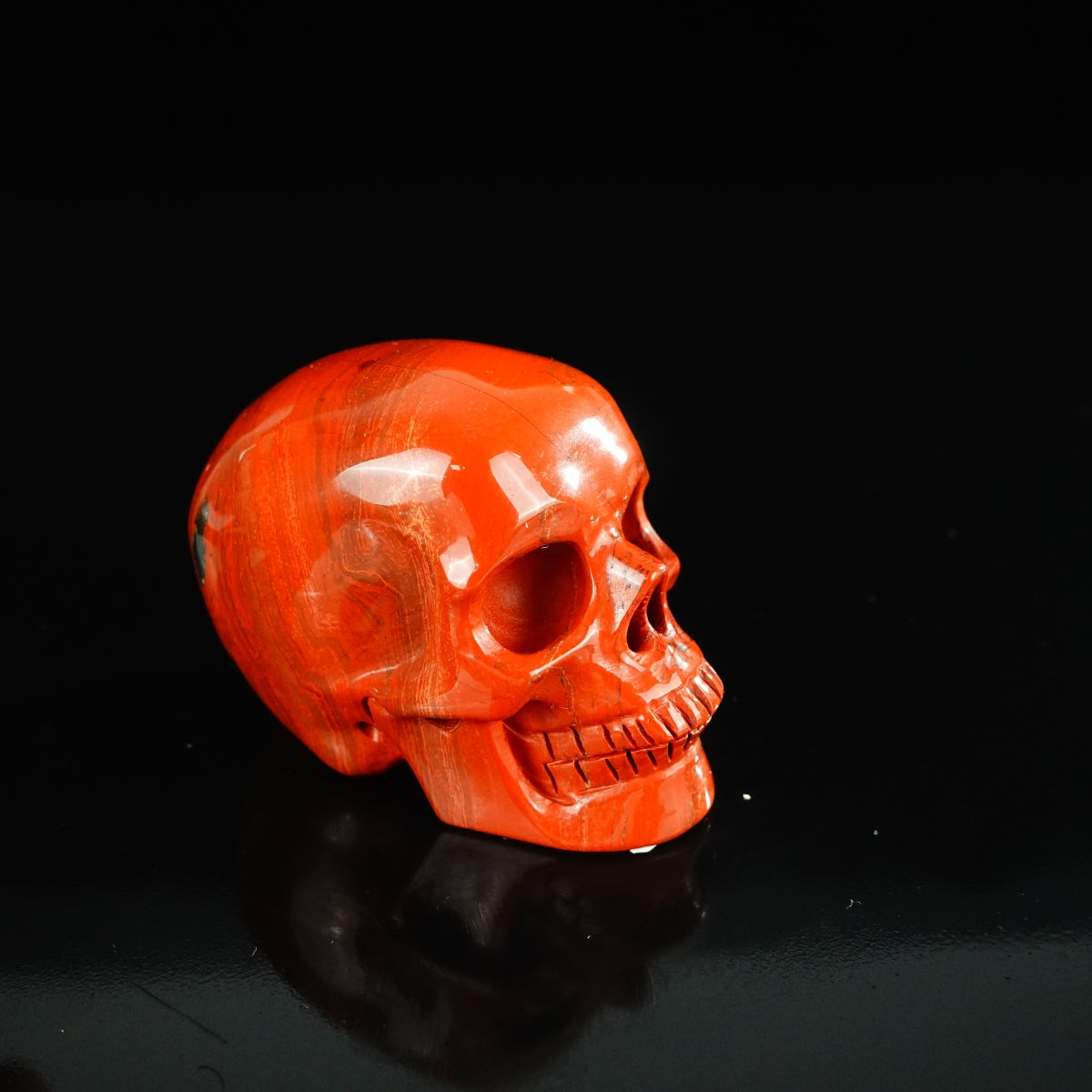 2.2" Red Jasper Crystal Skull Carving - Unique Piece #RJ06