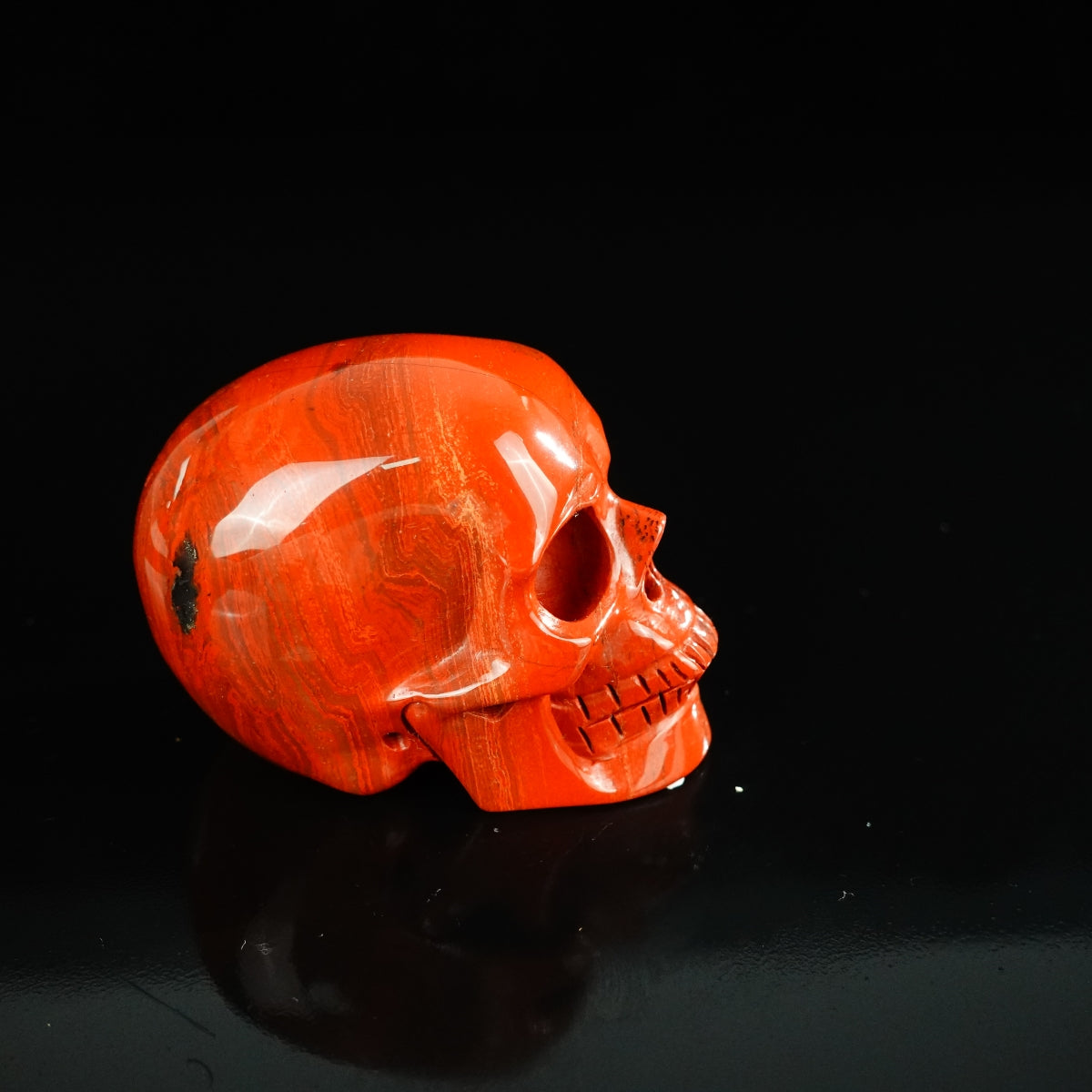 2.2" Red Jasper Crystal Skull Carving - Unique Piece #RJ06