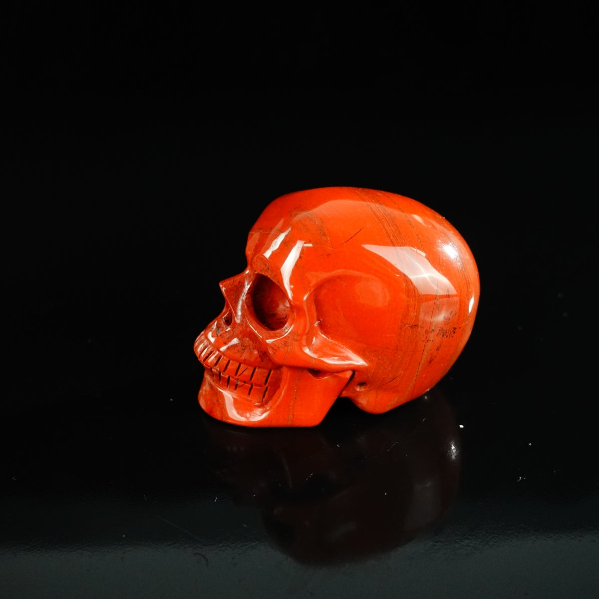 2.2" Red Jasper Crystal Skull Carving - Unique Piece #RJ06