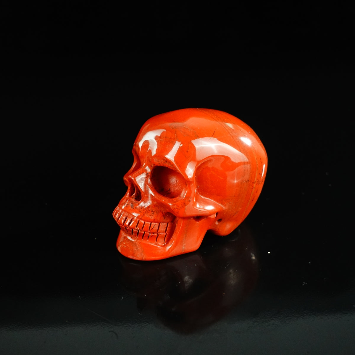 2.2" Red Jasper Crystal Skull Carving - Unique Piece #RJ06