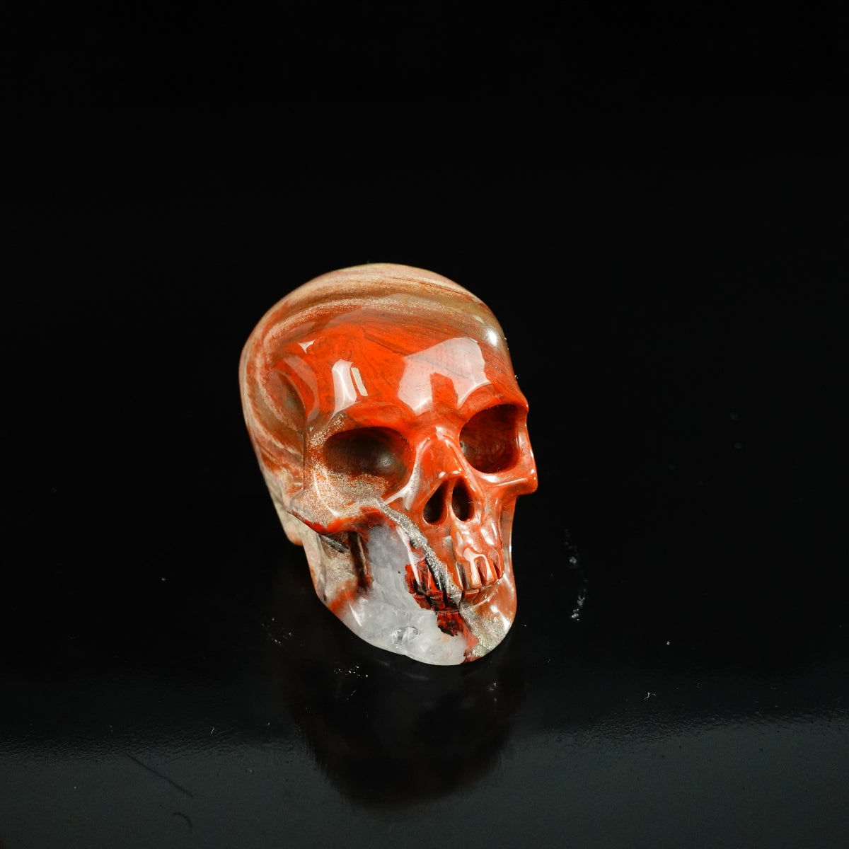 2.2" Red Jasper Crystal Skull Carving - Unique Piece #RJ07