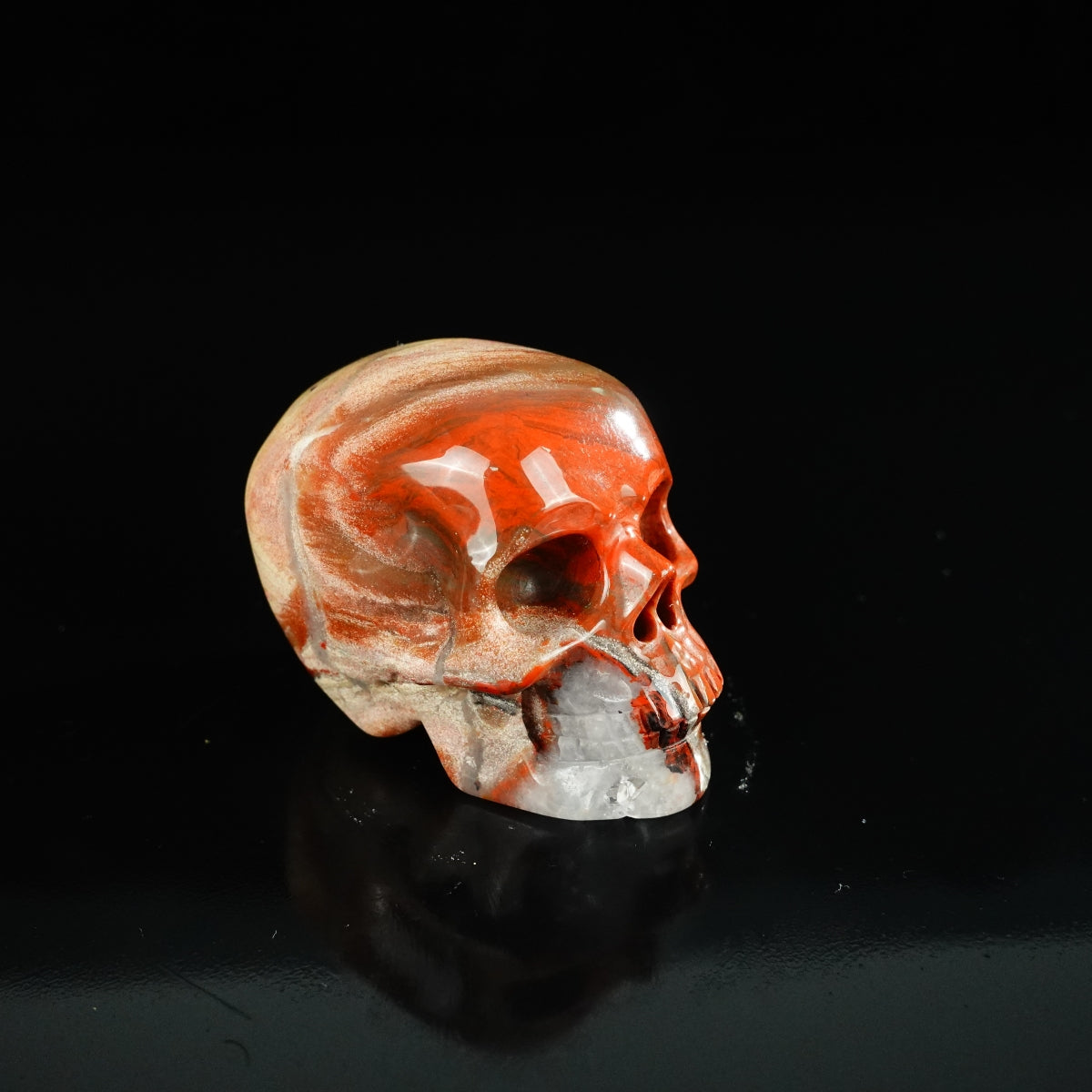 2.2" Red Jasper Crystal Skull Carving - Unique Piece #RJ07