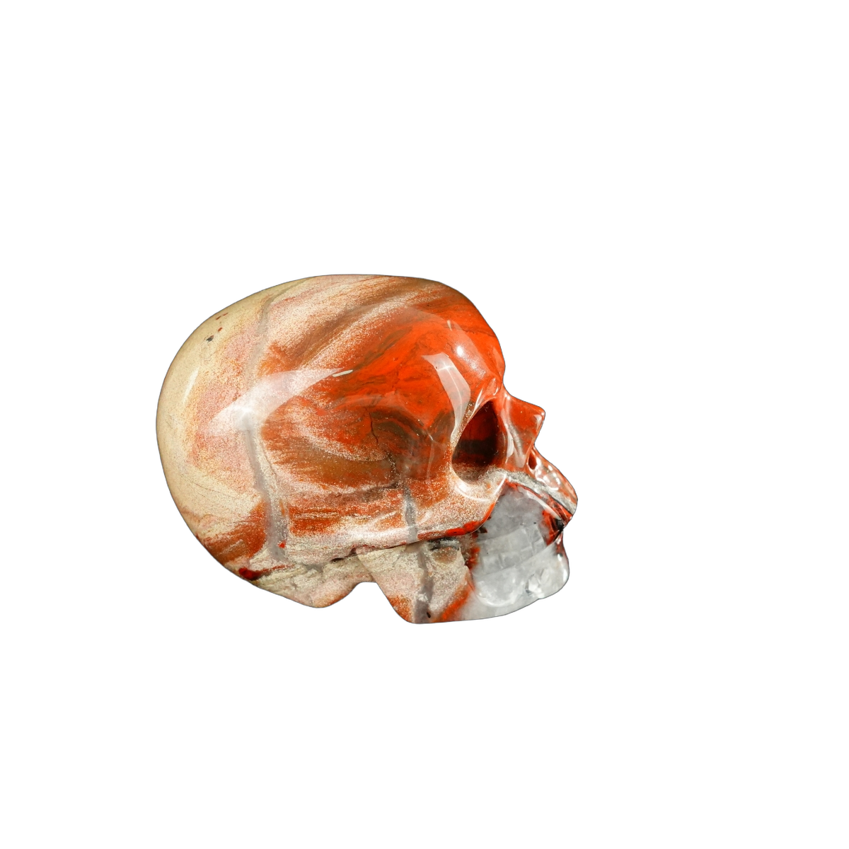 2.2" Red Jasper Crystal Skull Carving - Unique Piece #RJ07