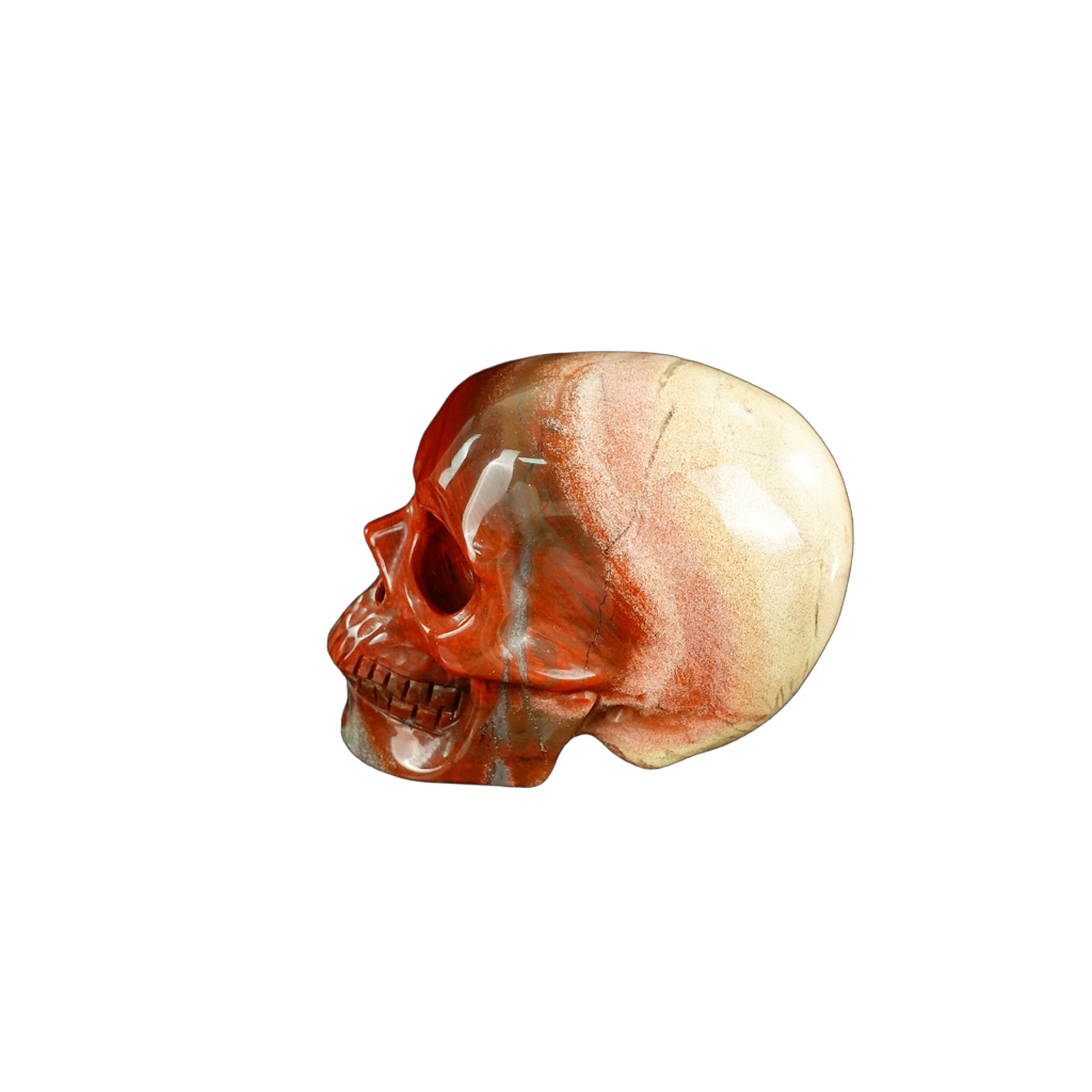 2.2" Red Jasper Crystal Skull Carving - Unique Piece #RJ07