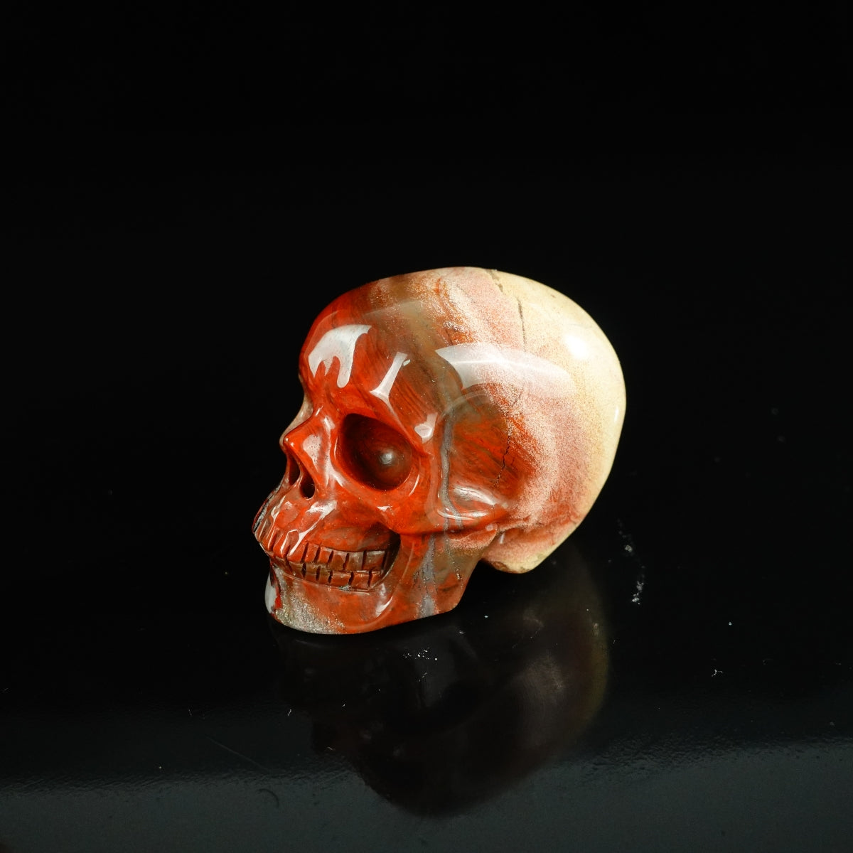 2.2" Red Jasper Crystal Skull Carving - Unique Piece #RJ07