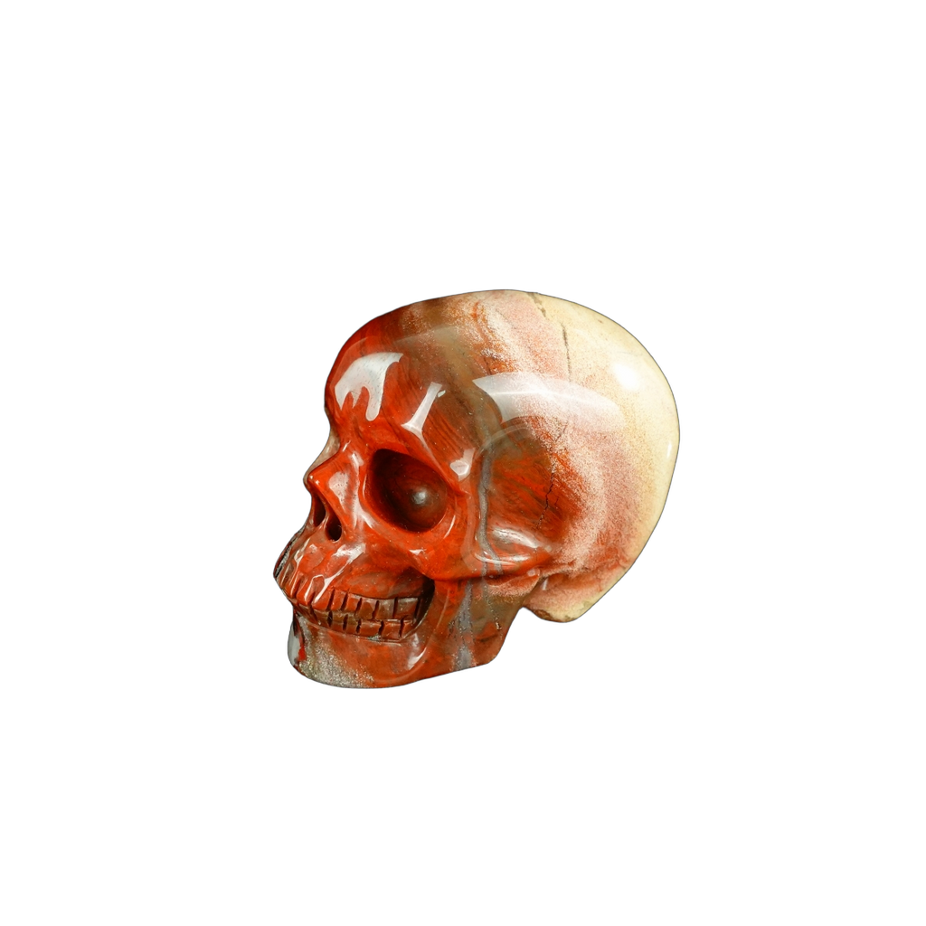 2.2" Red Jasper Crystal Skull Carving - Unique Piece #RJ07