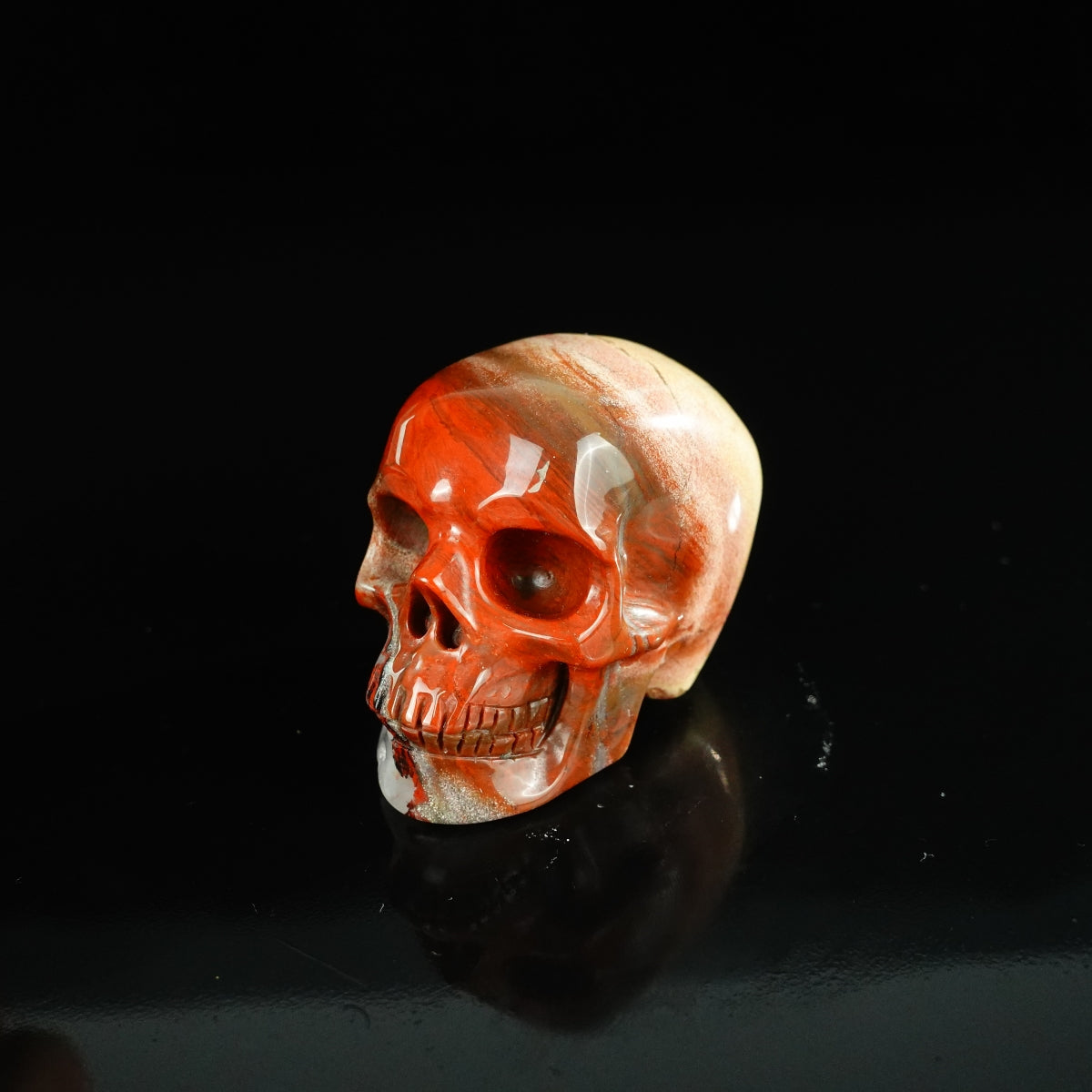 2.2" Red Jasper Crystal Skull Carving - Unique Piece #RJ07