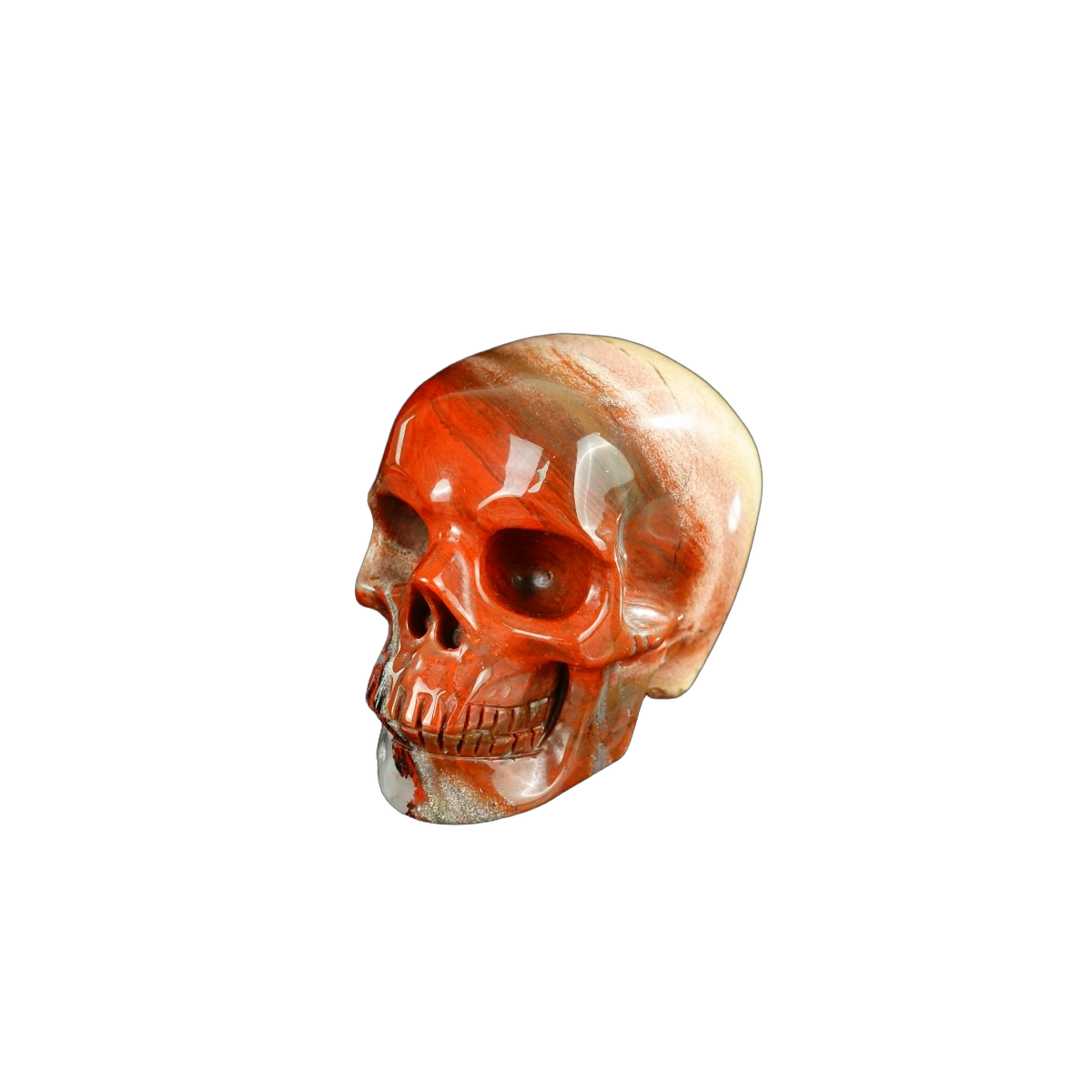 2.2" Red Jasper Crystal Skull Carving - Unique Piece #RJ07