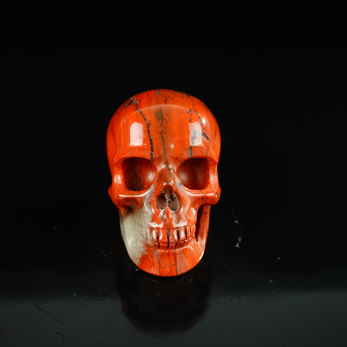 2.2" Red Jasper Crystal Skull Carving - Unique Piece #RJ08