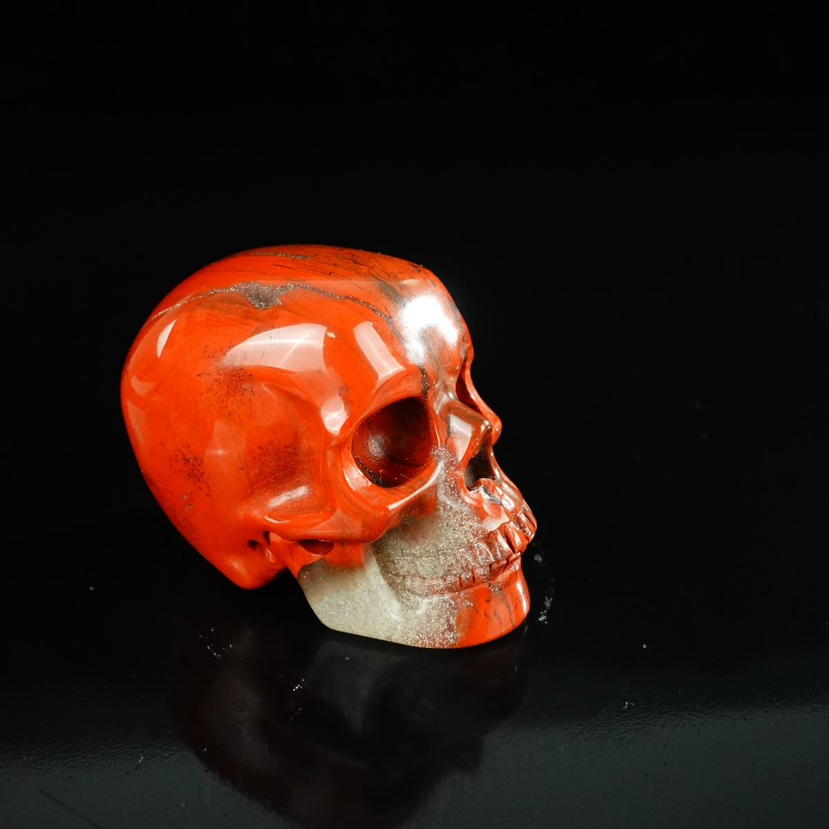 2.2" Red Jasper Crystal Skull Carving - Unique Piece #RJ08