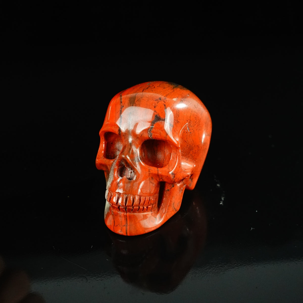 2.2" Red Jasper Crystal Skull Carving - Unique Piece #RJ08