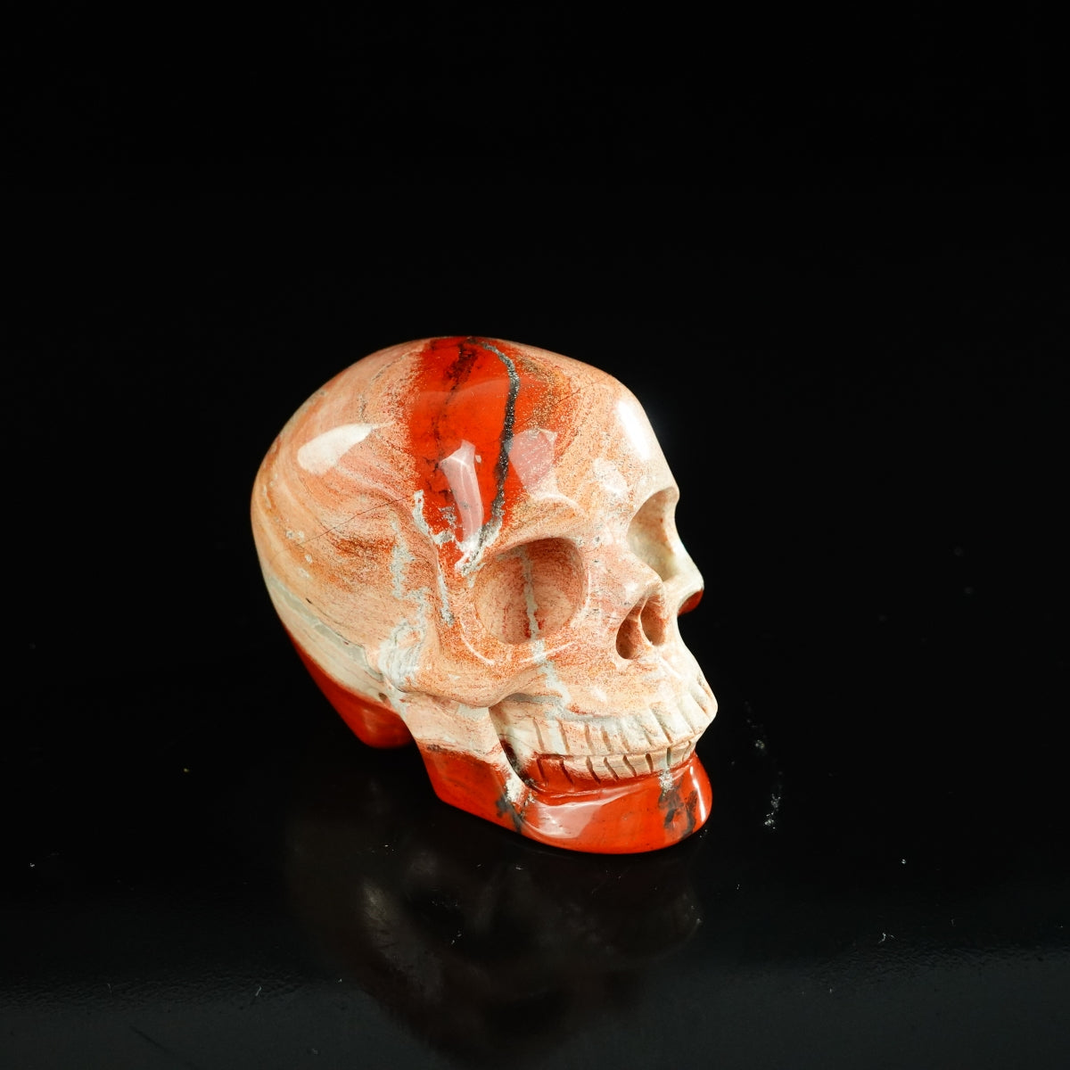 2.2" Red Jasper Crystal Skull Carving - Unique Piece #RJ09