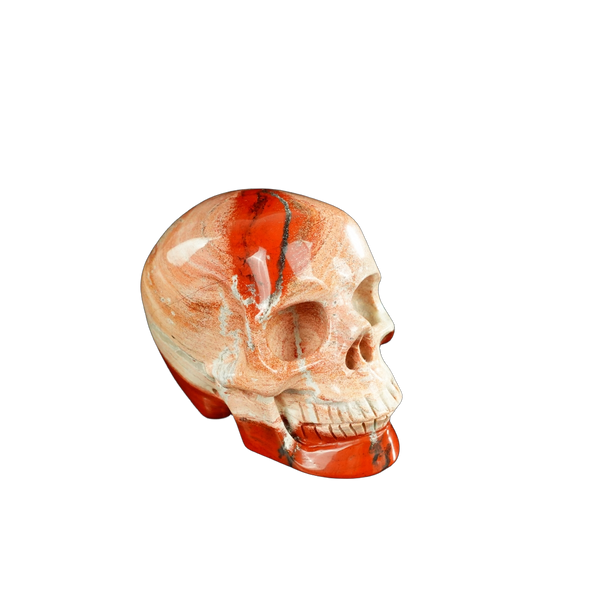 2.2" Red Jasper Crystal Skull Carving - Unique Piece #RJ09 - alternate view