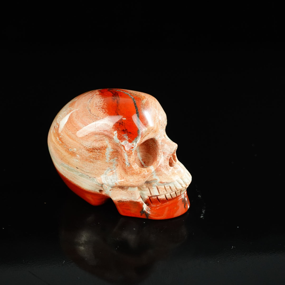 2.2" Red Jasper Crystal Skull Carving - Unique Piece #RJ09