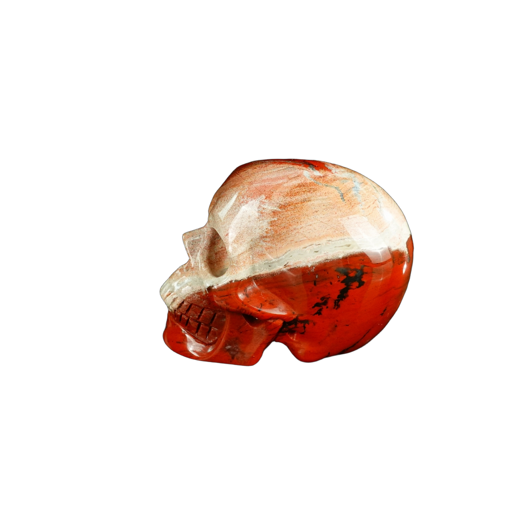 2.2" Red Jasper Crystal Skull Carving - Unique Piece #RJ09