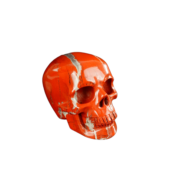 2.2" Red Jasper Crystal Skull Carving - Unique Piece #RJ10 - alternate view