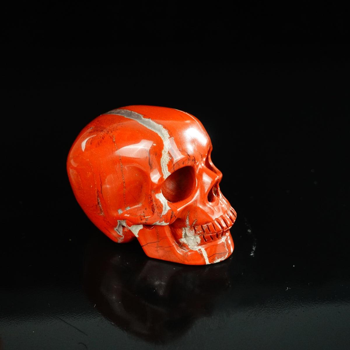 2.2" Red Jasper Crystal Skull Carving - Unique Piece #RJ10