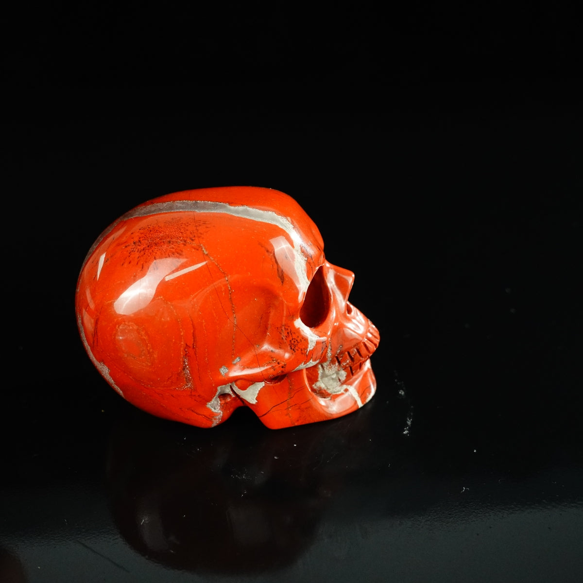 2.2" Red Jasper Crystal Skull Carving - Unique Piece #RJ10