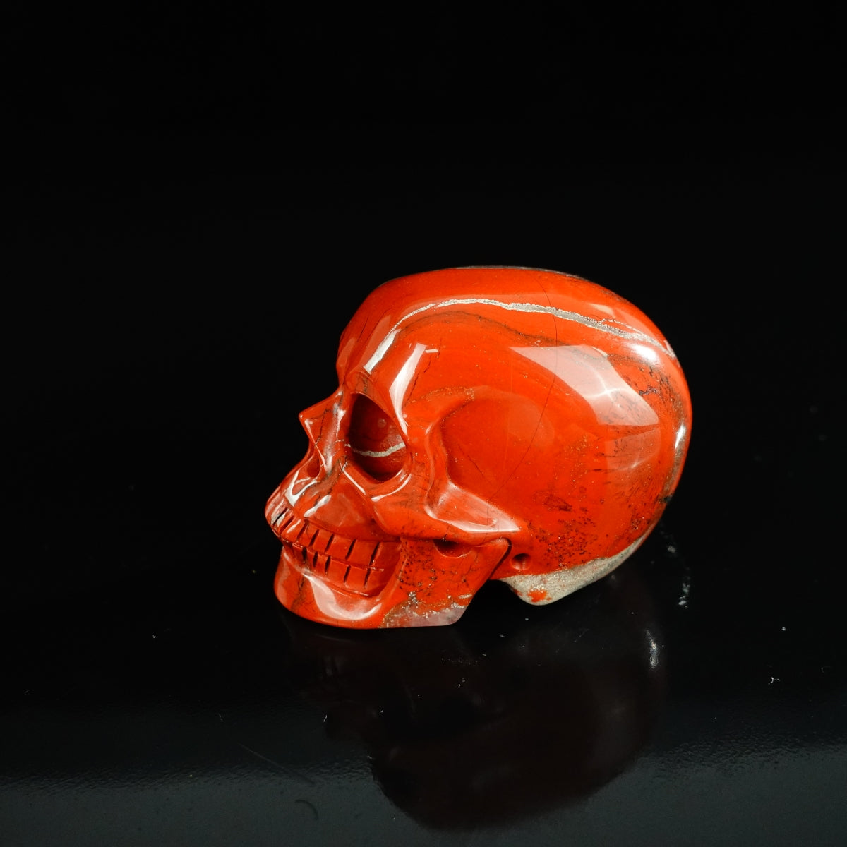 2.2" Red Jasper Crystal Skull Carving - Unique Piece #RJ10