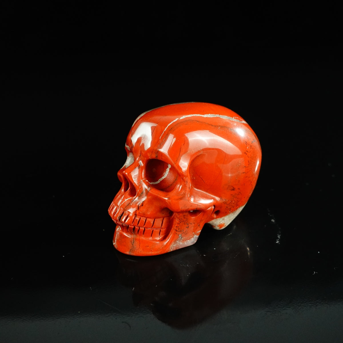 2.2" Red Jasper Crystal Skull Carving - Unique Piece #RJ10