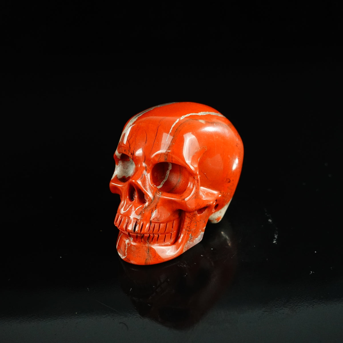 2.2" Red Jasper Crystal Skull Carving - Unique Piece #RJ10