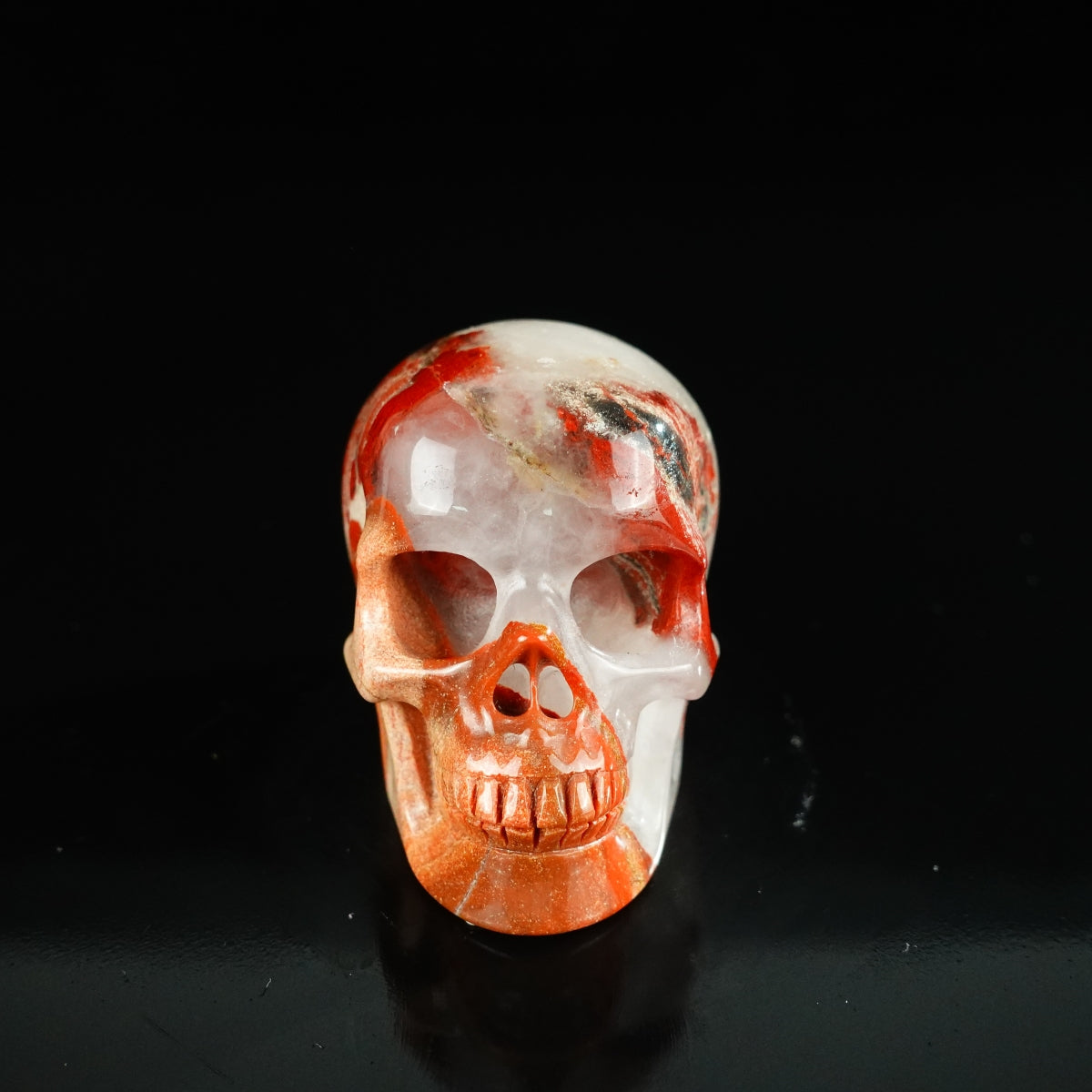 2.2" Red Jasper Crystal Skull Carving - Unique Piece #RJ11