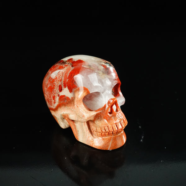 2.2" Red Jasper Crystal Skull Carving - Unique Piece #RJ11 - alternate view