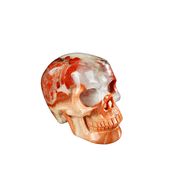 2.2" Red Jasper Crystal Skull Carving - Unique Piece #RJ11 - alternate view