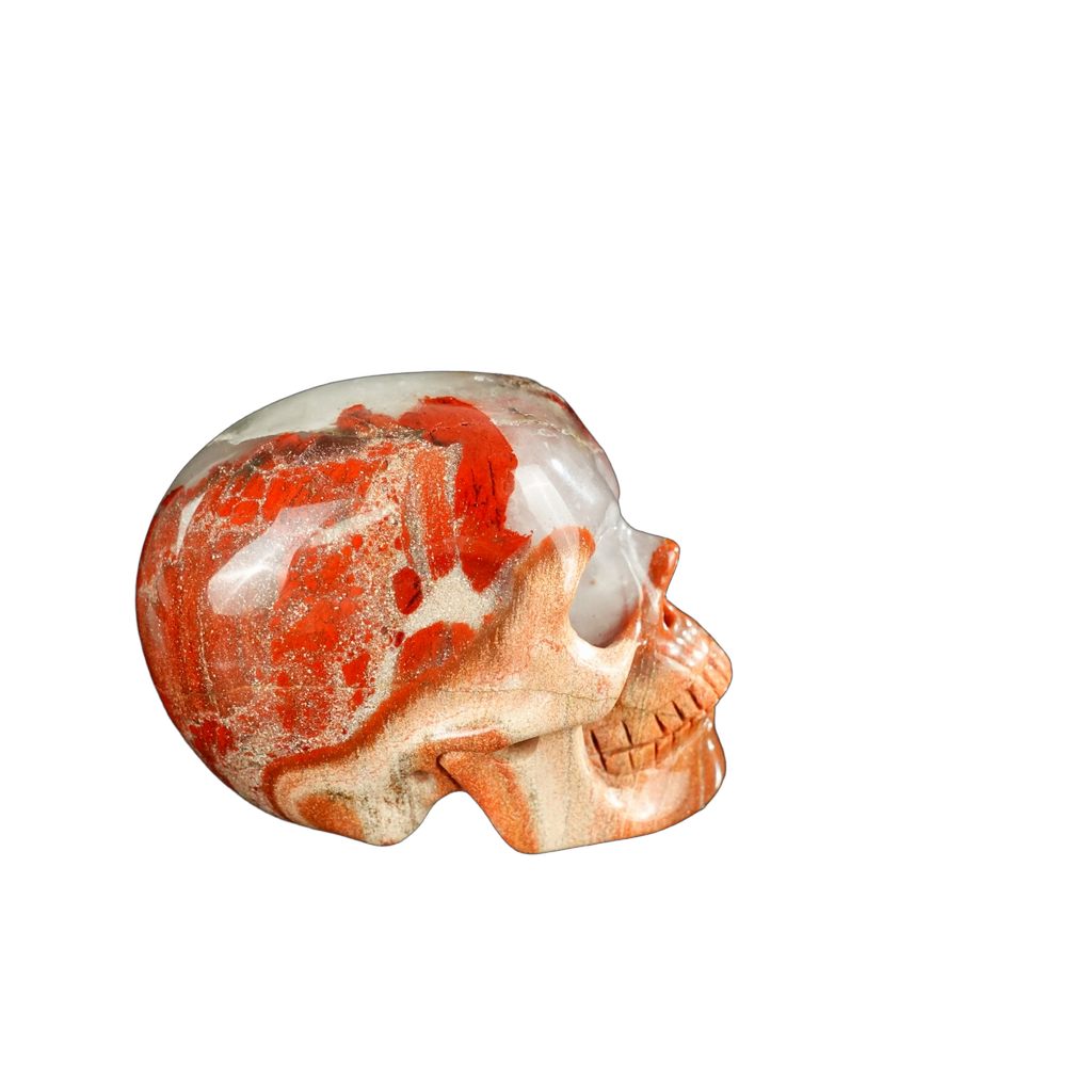 2.2" Red Jasper Crystal Skull Carving - Unique Piece #RJ11